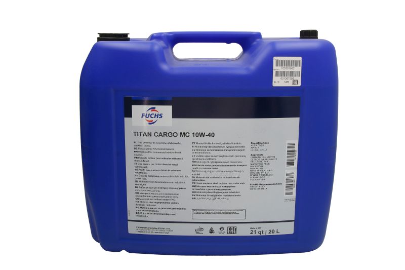 Ulje za motor FUCHS OIL TITAN CARGO MC 10W40 20L