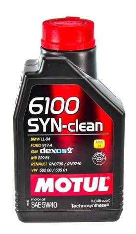 Ulje za motor MOTUL 6100 SYN-CLEAN 5W40 1L