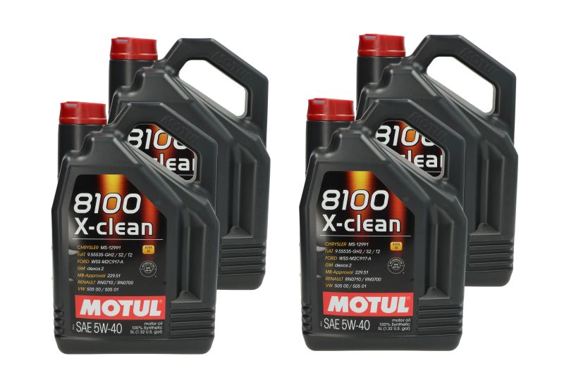 Ulje za motor MOTUL 8100 X-CL. 5W40 C3 5L SET