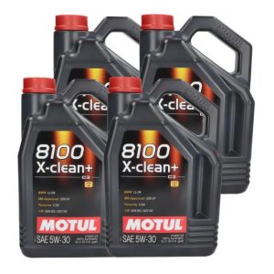 Ulje za motor MOTUL 8100 X-CLEAN+ 5W30 5L SET