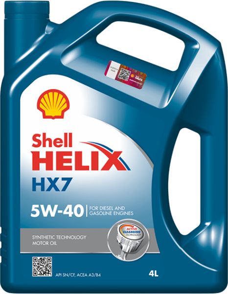 Ulje za motor SHELL HELIX HX7 5W40 4L